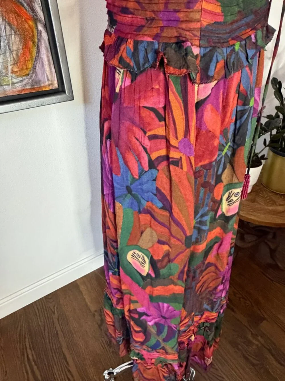 β¨ NWT FARM Rio "Bird Flowers" Maxi Dress β SOLD OUT Print β Size M NEWβ¨ - Picture 10 of 16